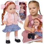 Nukk Bob t&uuml;druk pikkade juuste ja patsidega, 36cm