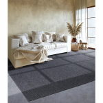 K&auml;sitsi kootud villane vaip 120x170cm, hall monokroomne