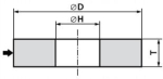 Lihvketas 150x6x20 mm 99a 60k Andre