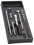 Facom Mod.jl112 12-punktiline 3/8" pistikupesa komplekt, 8-22 mm