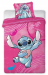 Laste voodipesukomplekt 160x200 Lilo and Stitch, roosa