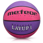 Korvpall Meteor LayUp 3 roosa/lilla 07081