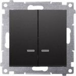 Led tulede l&uuml;liti Simon 54, must matt, Ip44