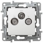 Antenni rosett Rtv taga valge Legrand Wl3010