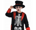 Kost&uuml;&uuml;m Skeleton poisile 110/120 cm