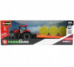 Haagisega traktor Bburago Case Ih Cvx300 1:43