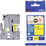 Brother Tze631s etikettide lint, 12 mm x 4 m, kollane/must