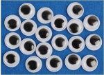 Dekoratiivsed liikuvad silmad 8mm, 24 tk. r&ouml;stimiseks