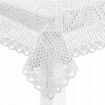 Heegeldatud laudlina rada, valge, 60x120 cm, ristk&uuml;likukujuline