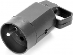 Kaasaskantav maanduspistikuga e-&uuml;henduskarp, 16a, 250v, must