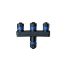 &Uuml;henduspistik Plug & Shine 1 kuni 3, Ip68, must