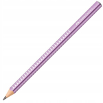 Faber-castell Sparkle Jumbo pliiats, lilla, k&otilde;vadus B, Harilik pliiats Faber-Castell Jumbo Sparkle lilla metalik