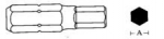 Jonnesway kuuskantotsik 1/4" 6 mm