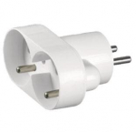 2 pistikupesaga elektrijaoturit maandusega, valge, R-270p