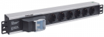 Intellinet 1.5u 6 pistikupesaga Schuko Rack Power Strip