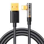 Joyroom S-ul012a6 nurgeline v&auml;lgukaabel - Usb-a 2,4a 1,2 m must