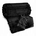 Tekk Eurofirany Nina 200x220 cm must kahepoolne 3D flanell