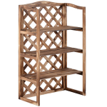 3-astmeline puidust lillealus, vastupidav, sise- ja v&auml;listingimustes kasutatav, ruumis&auml;&auml;stlik mudel