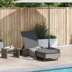 Lamamistool vidaXL hallist pol&uuml;rotangist rataste ja pehmendusega