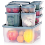Toidukonteinerid kaanega 10 tk hall 175 ml 10x7x5 cm Orion