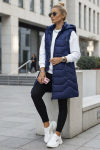 Foxy naiste tumesinine tikandiga vest