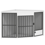 Koerapuur 113x80x64 cm valge MDF metall