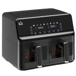 Kuuma&otilde;hu frit&uuml;&uuml;r, 2x4 L, 8 programmi, taimer, LED, 38,5x38x30,5 cm, must