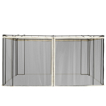 S&auml;&auml;sev&otilde;rk paviljonile 3x4 m, 4 k&uuml;ljeosa, must