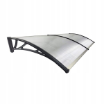 Uksekate Metal-gum, 200x100 cm, must