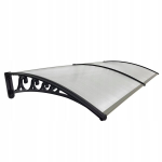 Uksekate Metal-gum, 200x80 cm, must