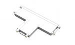 MasterLED T-kujuline &uuml;hendus 48V magnetsiinidele Luxo 0488, valge