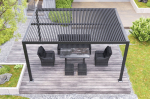 Aiapaviljon Pergola Bermeo, 600 x 300 cm, must