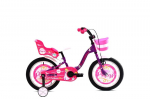 Laste jalgratas Capriolo Adria Fantasy, 16", lilla/roosa