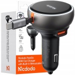 Autolaadija 80W 3xUSB USB-C PD LED-tule ja 1 m kaabliga, Automobilinis įkroviklis 80W 3xUSB USB-C PD su LED ir kabeliu 1 m