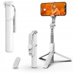 Selfie pulk (Selfie stick) Selfie-pulk telefonile Bluetooth-puldi ja statiiviga, Asmenukių lazda telefonui su Bluetooth nuotoliniu valdymu, trikojis