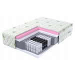 Taskuvedrudega madrats VEKEL PREMIUM Aloe Vera Visco Memory vahuga, H2/H3, 23 cm, 140x200 cm