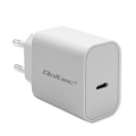 Qoltec Usb-c Pd 20w kiirlaadija, valge