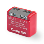 Shelly 13:00 Mini Gen4 Zigbee/matter Wi-fi Bluetoothi ​​nutikas kontroller, Raudona