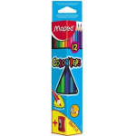 Maped Colorpeps 12 v&auml;rvi v&auml;rvipliiatsid teritajaga