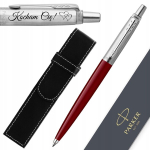 Parker Jotter 60 punane pliiats, graveeringu ja &uuml;mbrisega &ndash; kingitus