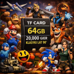 M&auml;ngukonsool Retro HDMI m&auml;ngukonsool telerile, 2 juhtmevaba pulti, 64 GB m&auml;nguemulaator