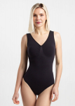 &Otilde;mblusteta mikrokiust body-slibid BODY SLIP SHAPEWEAR Giulia, v&auml;rv black, S/M