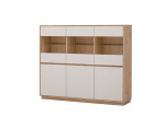 Vitriinkapp Imv Sonora, helehall / tamm