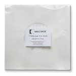 7" vin&uuml;&uuml;lplaatide sisemised paberkatted HDPE-kilega, valged