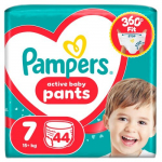 Pampers Active Baby Pants P&uuml;ksm&auml;hkmed, Suurus 7, 44 tk