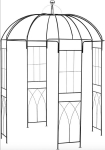 Augalų laikiklis 4Living Pergola, 211x211x256 cm, juodas
