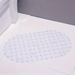 vannimatt PVC, Baltas 2 stiprus siurbtukas neslysta