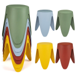 8-osaline virnastatav plastpink 46 cm