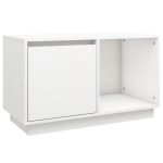 vidaXL telerikapp, valge, 74 x 35 x 44 cm, m&auml;nnipuit