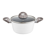 Pott Qualum Basic Stone Edition Wavy kattega, 28 cm, AMBITION